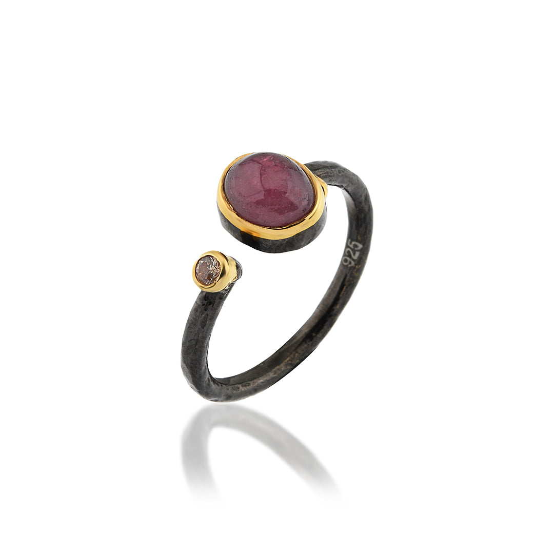 Tourmaline Ring with Zircon