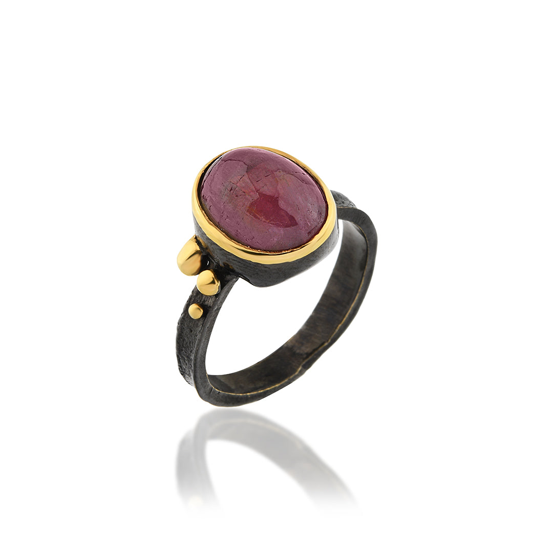 Sterling Silver Tourmaline Ring