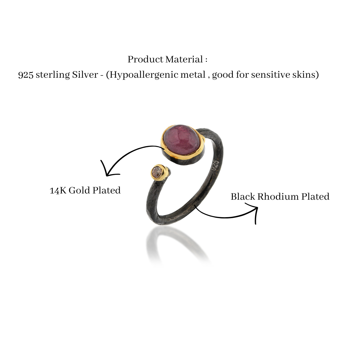 Tourmaline Ring with Zircon
