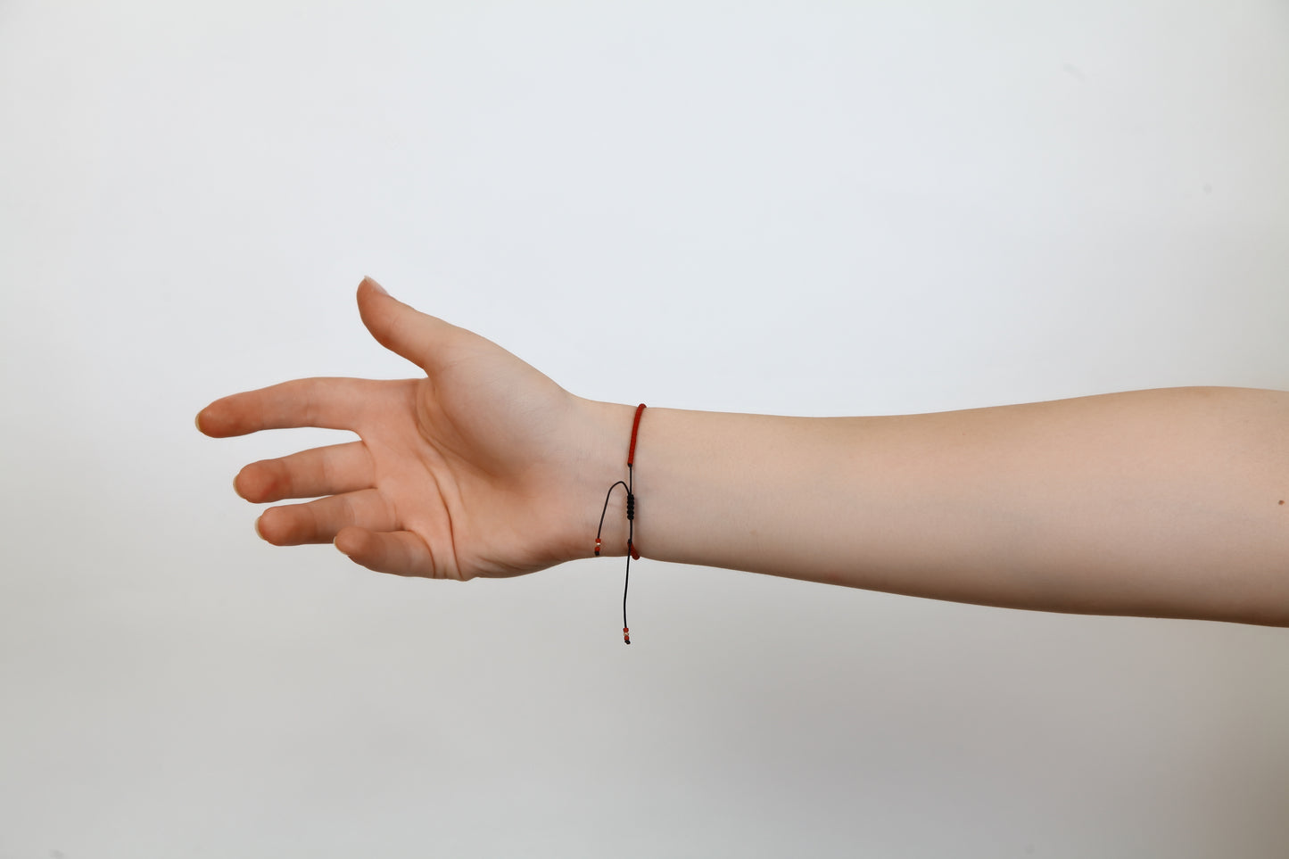 Red String Bracelet with 14K Solid Gold Balls