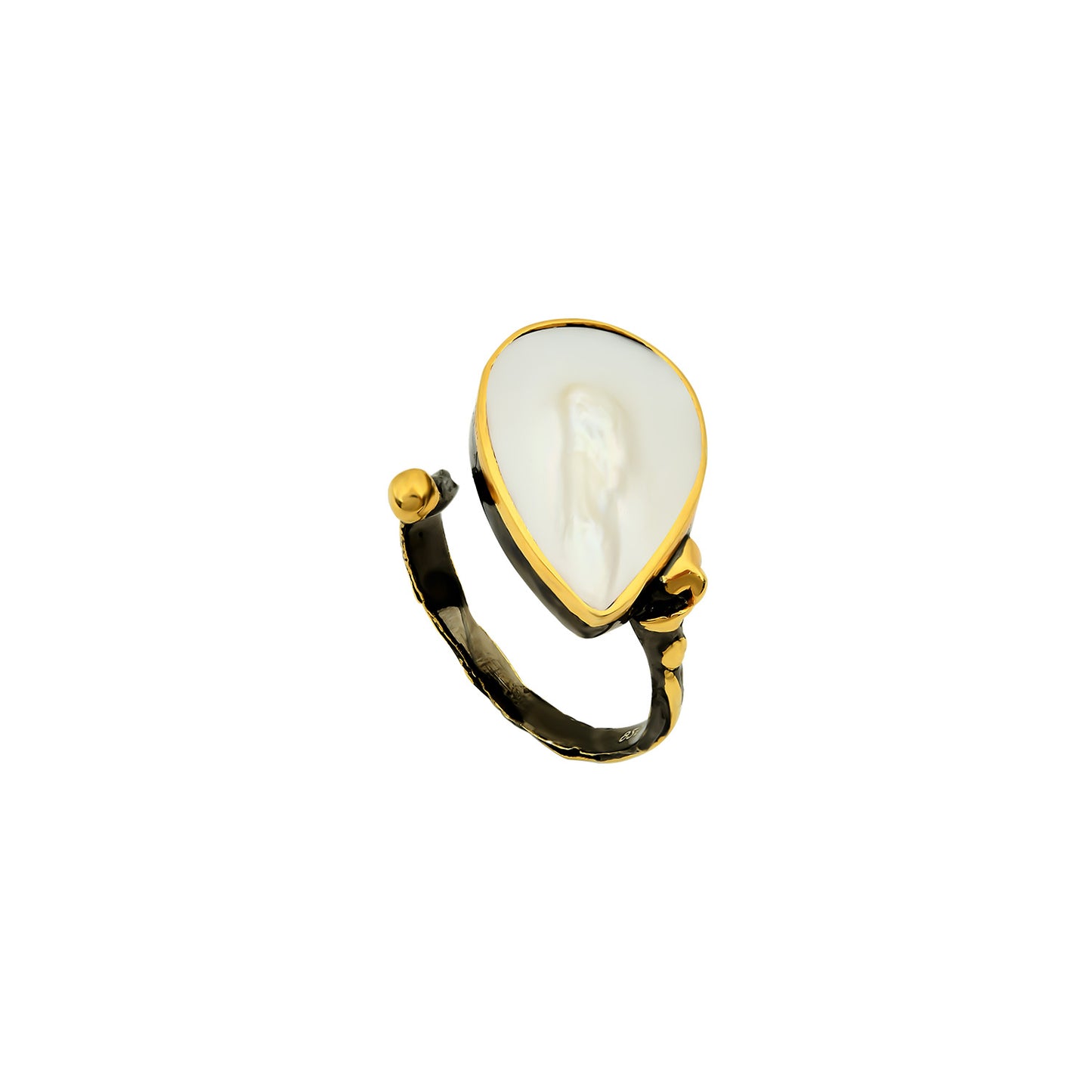 Adjustable Pearl Ring