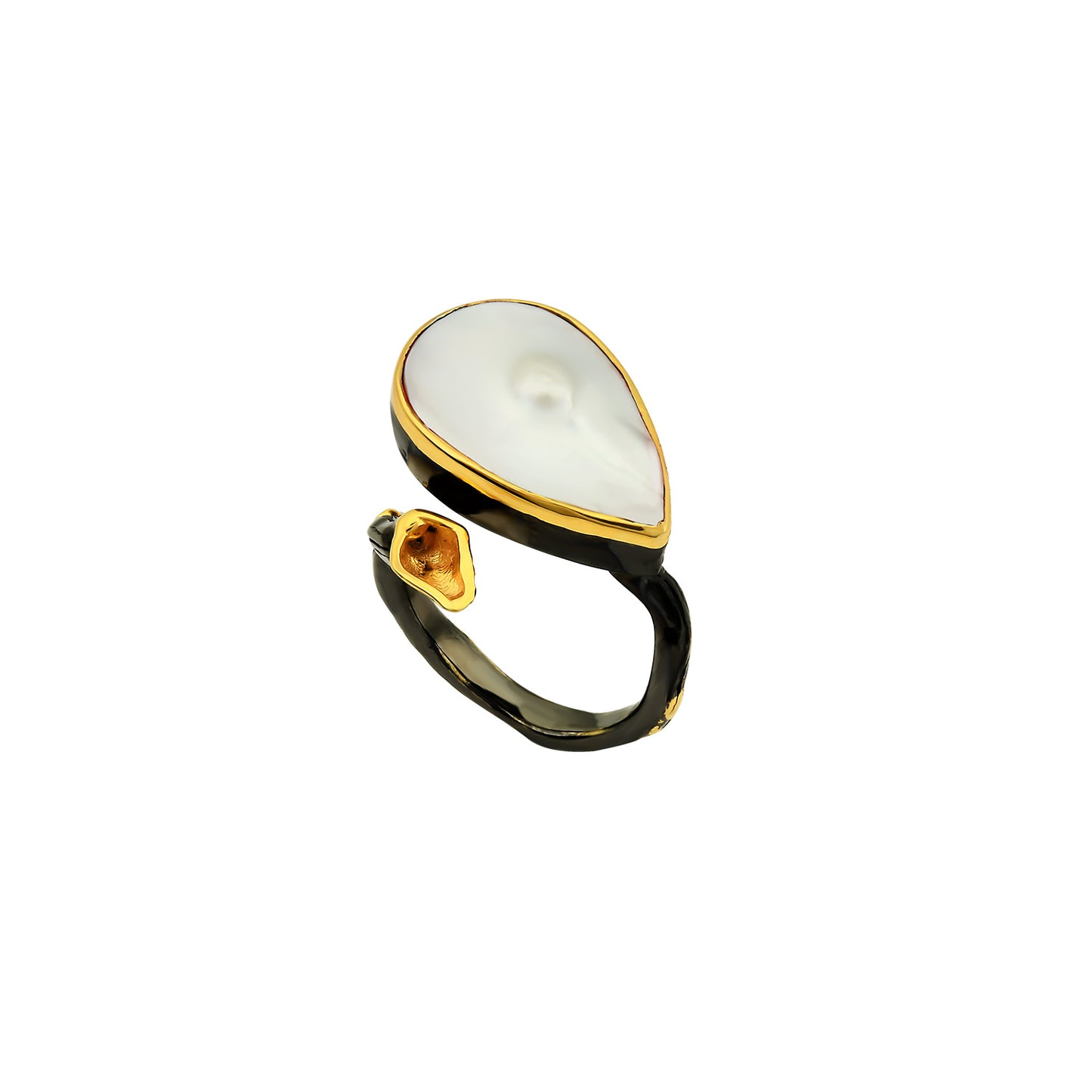 Nature Inspired Pearl Ring