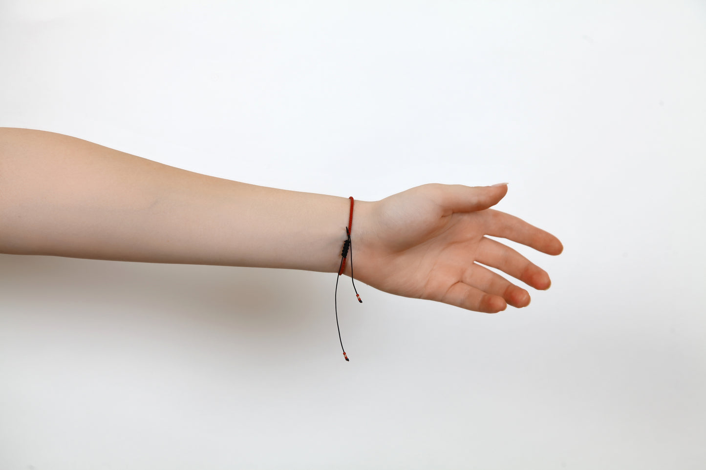 Red String Bracelet with 14K Solid Gold Balls