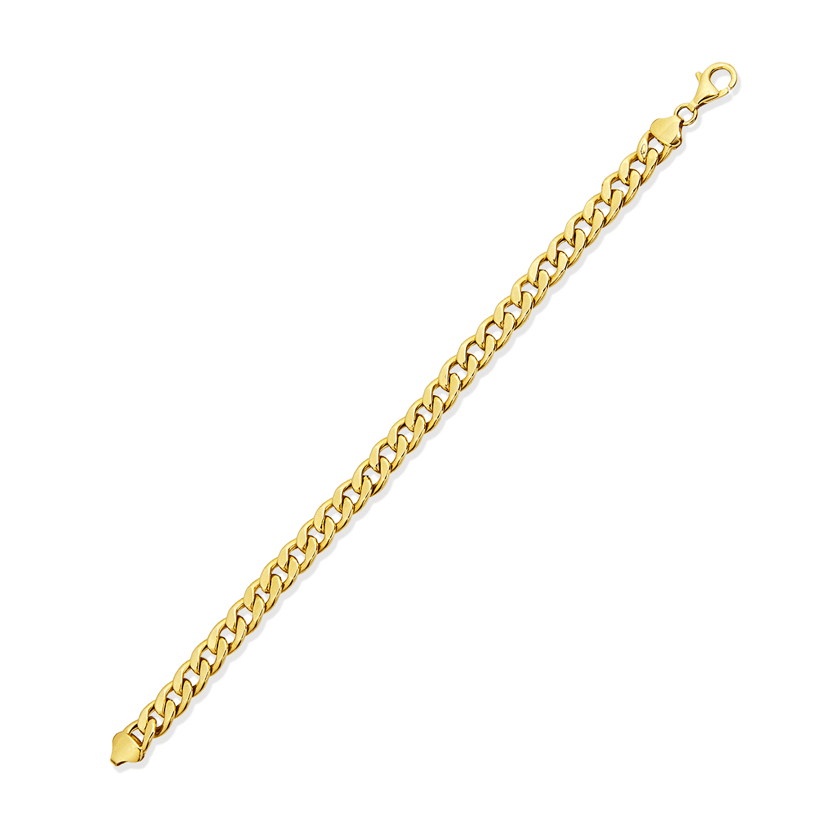 Thick Gold-plated Curb Chain Bracelet