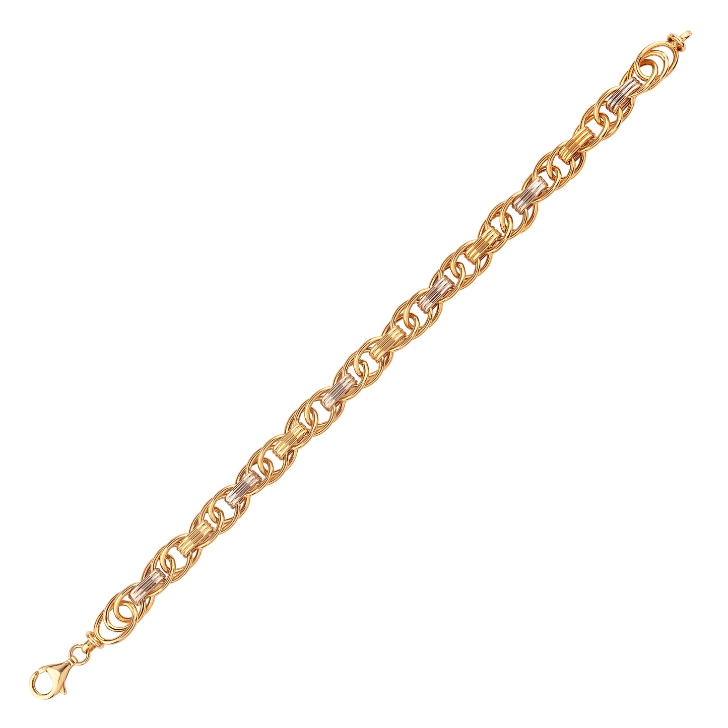 Elegant Two Tone Hollow Bracelet