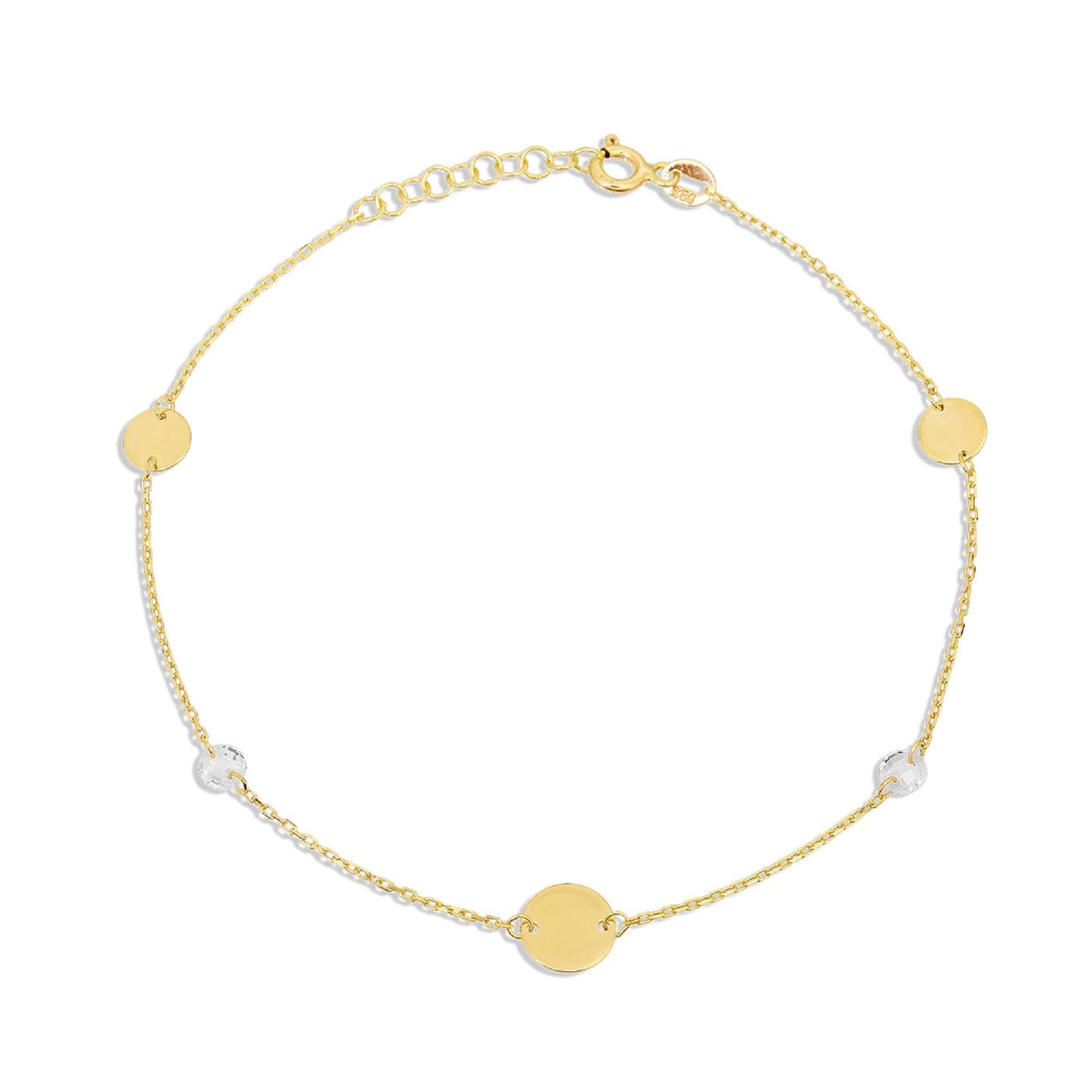 Lightweight Coin Silver Jewelry Set - 18k Gold Plated