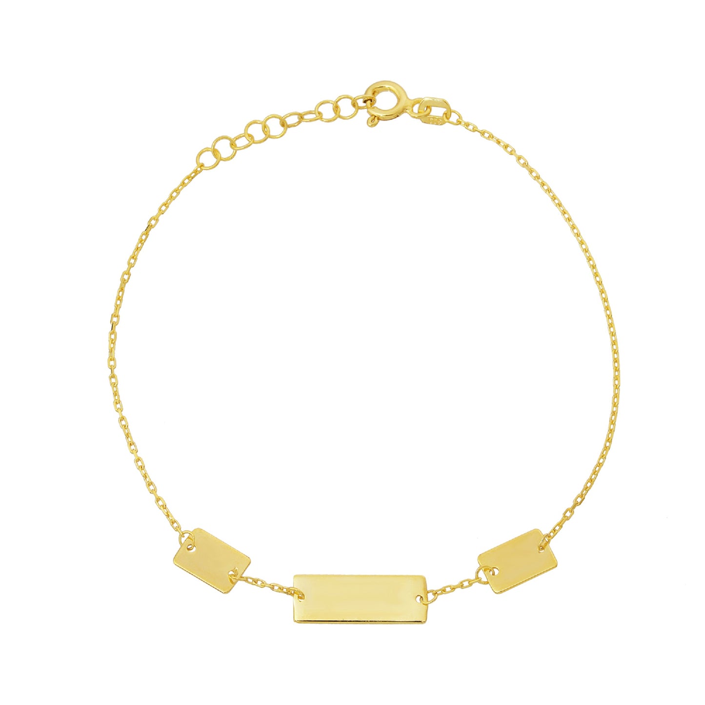 Silver Bar Rectangle Jewelry Set