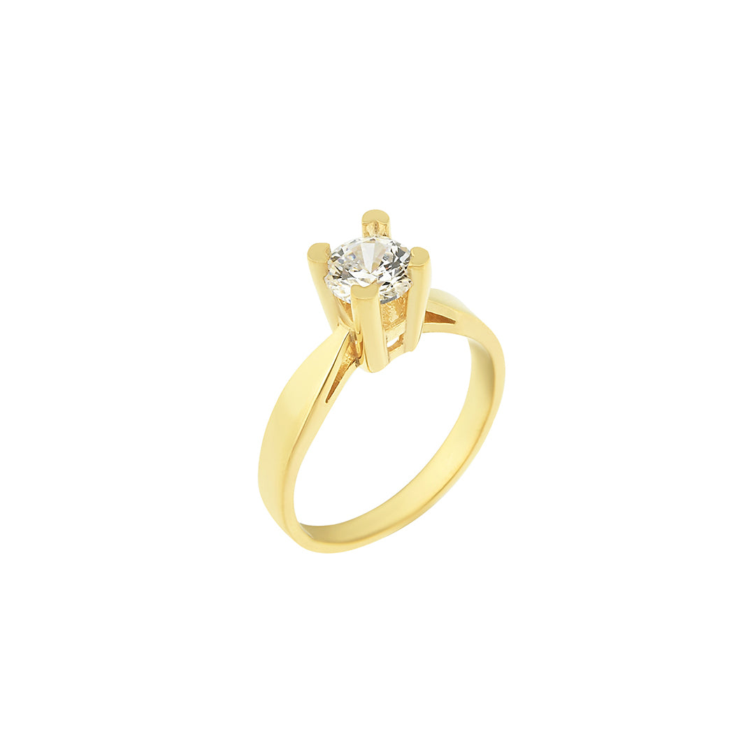 Gold-Plated Engagement Ring