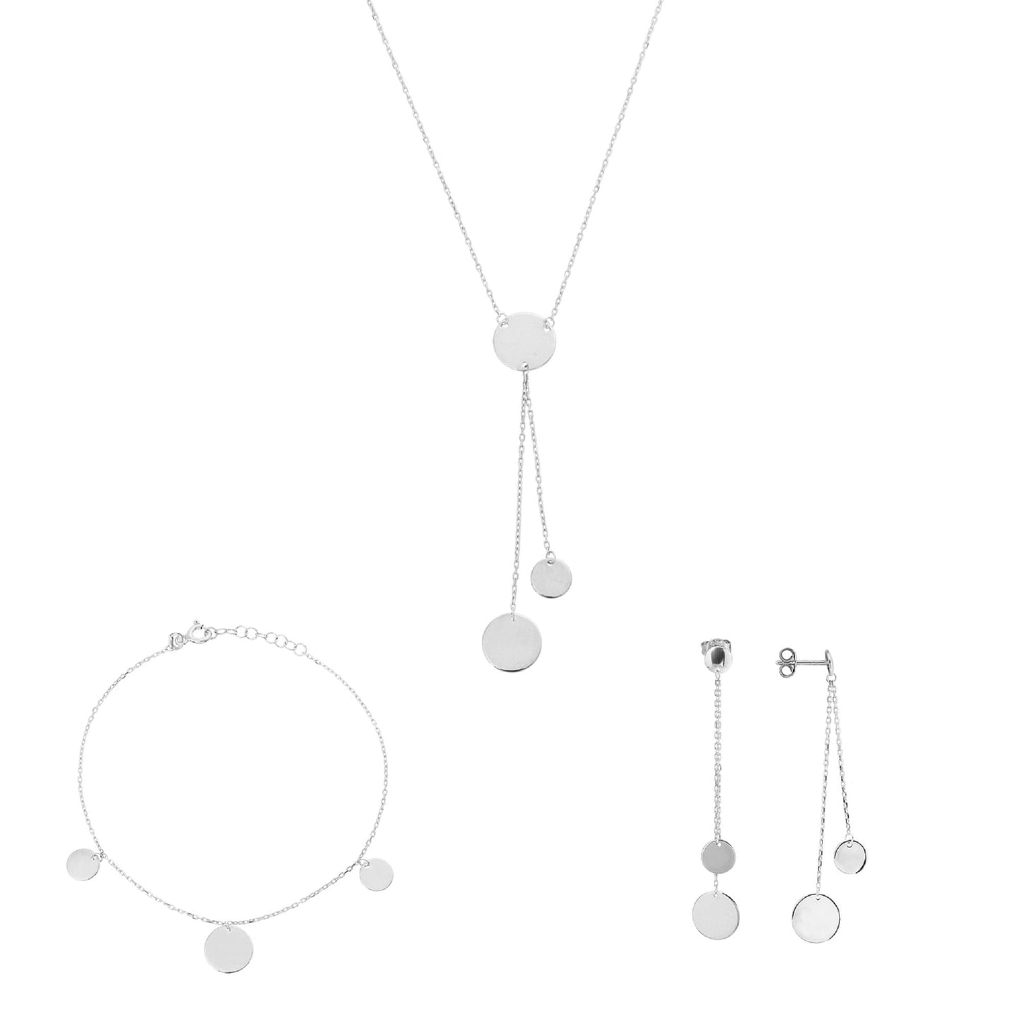 Lightweight Coin Silver Jewelry Set