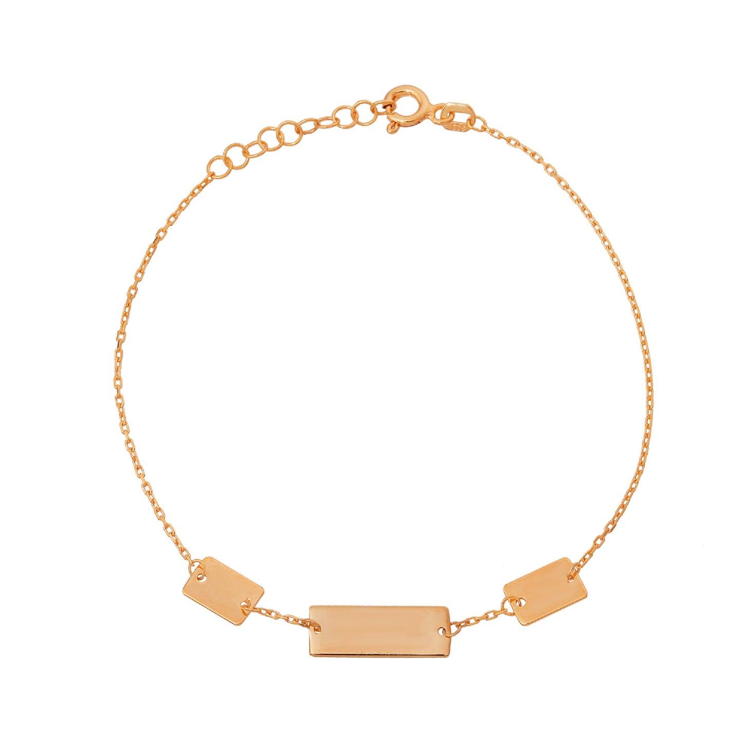 Silver Bar Rectangle Jewelry Set
