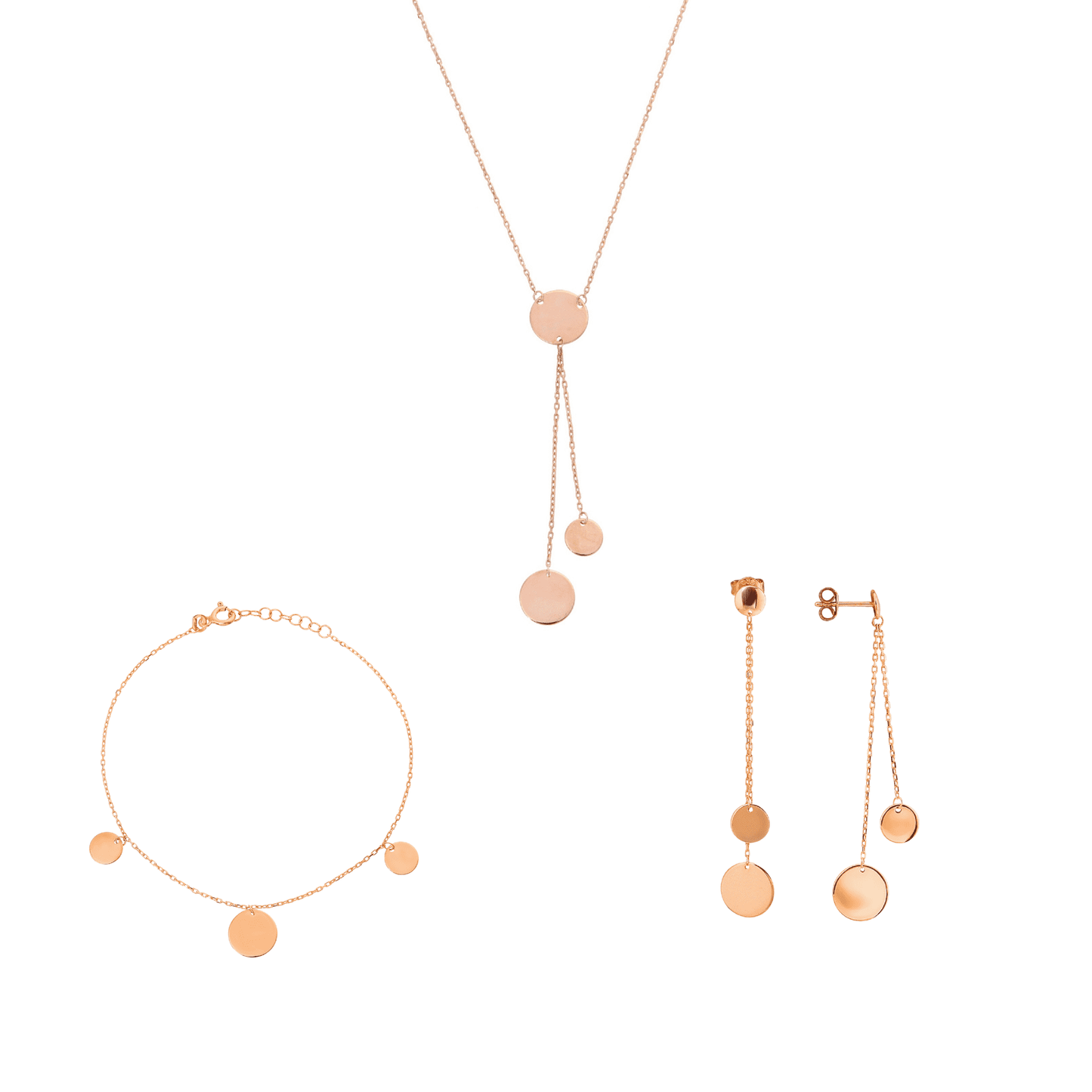 Lightweight Coin Silver Jewelry Set