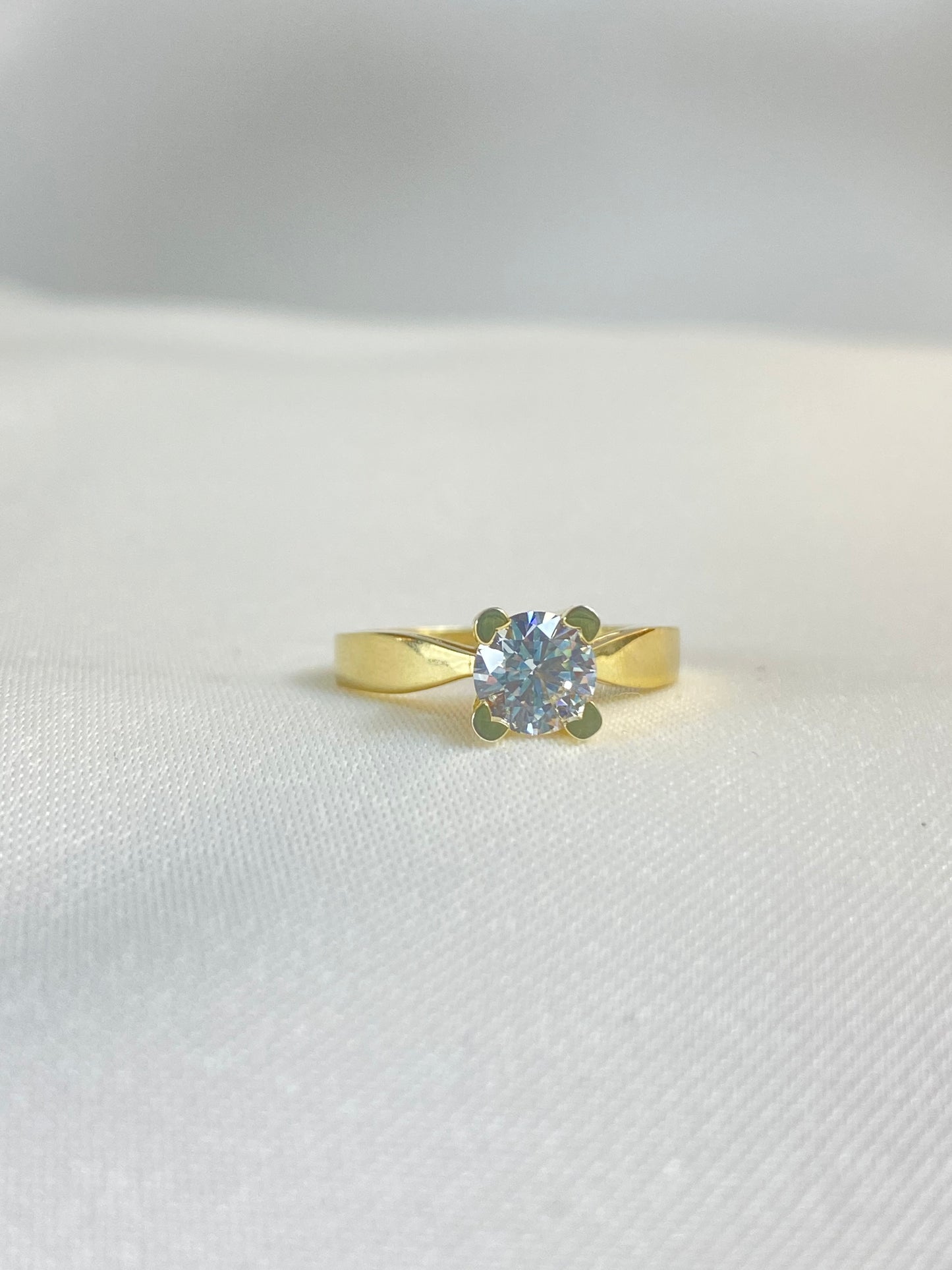 Gold-Plated Engagement Ring