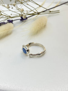 Blue  Genuine Australian Opal Ring