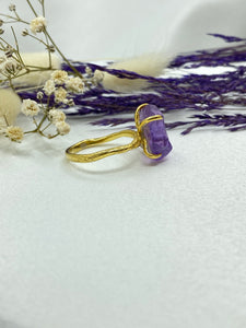 Rough Amethyst Ring