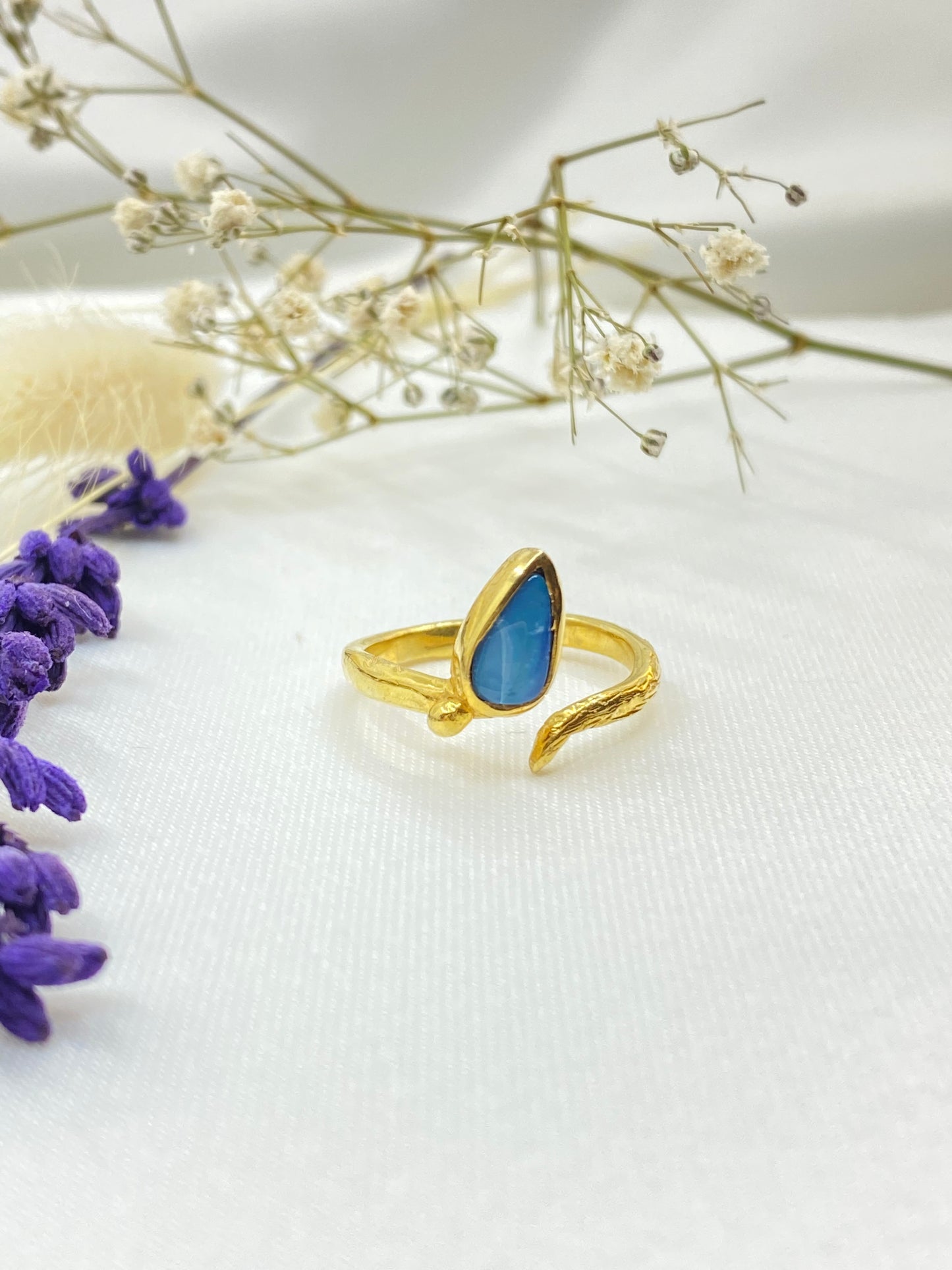 Blue Opal Ring