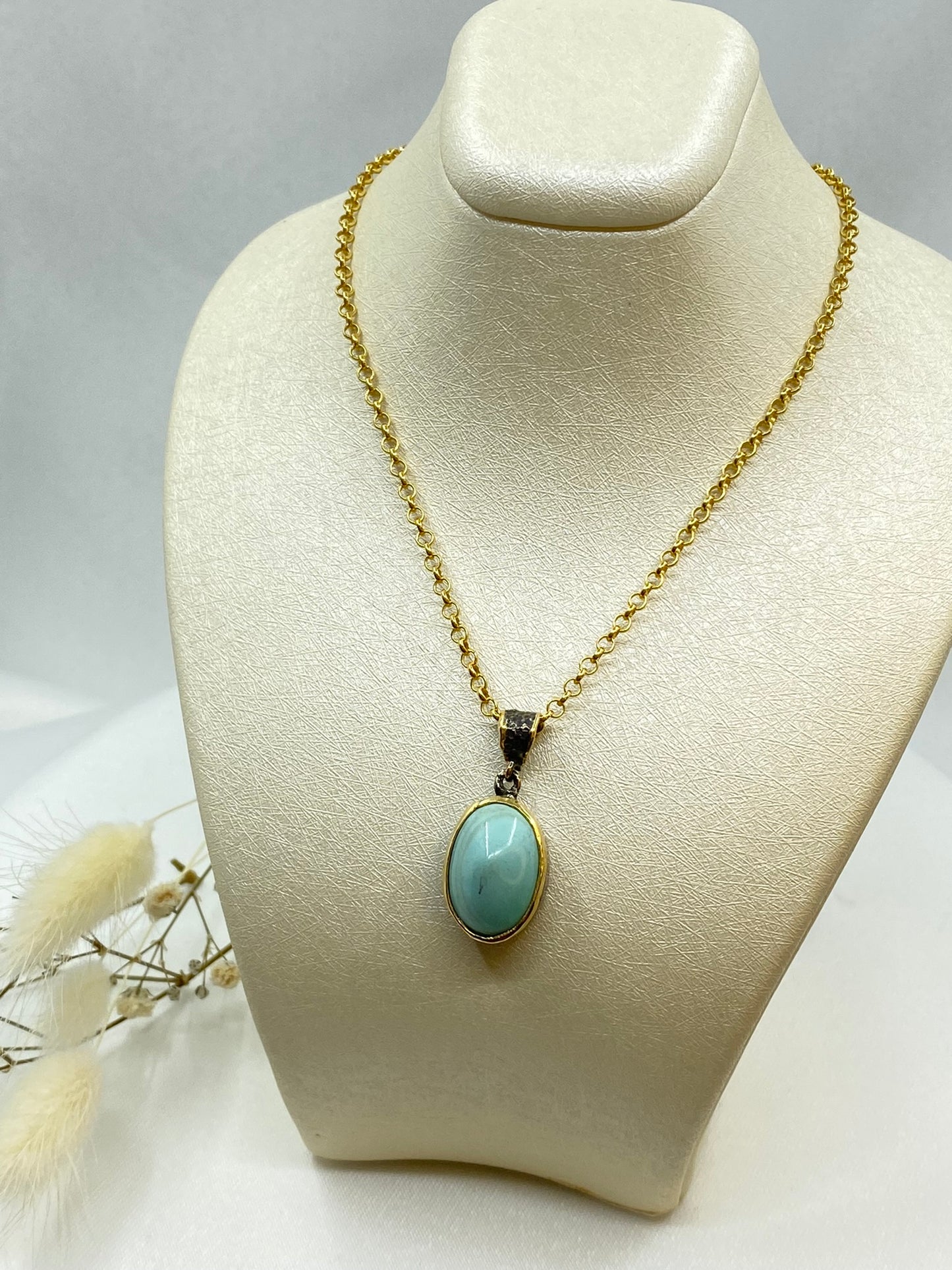 Unique Turquoise Pendant Necklace