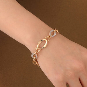 Gold-Plated Zircon Bracelet